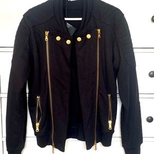 Men’s Pierre Balmain Black Military Style Jacket